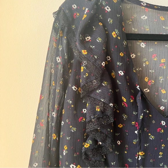 Vintage navy blue top - Picture 5 of 9